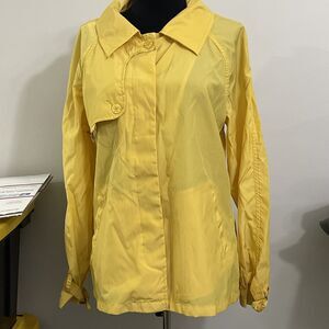 Mifresia Womens Shirt Jacket Yellow Buttons Pockets Lightweight